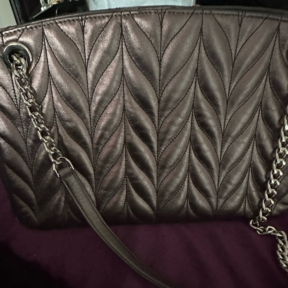 Iridescent Coffee colored Kate Spade handbag. Gently used, no dust-bag. - Picture 2 of 5
